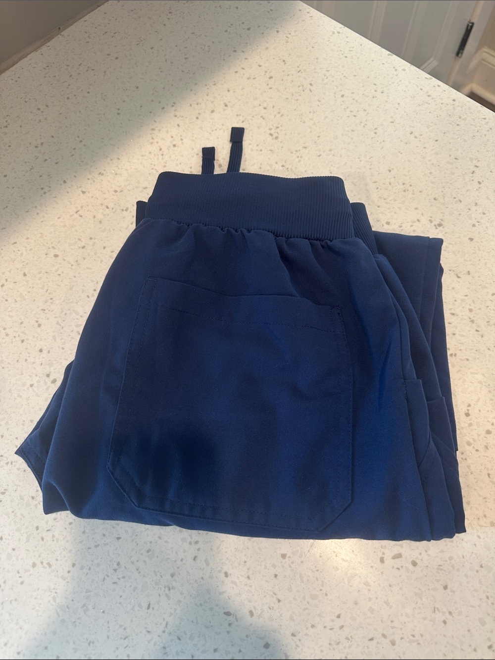 Navy Drawstring Women's Jogger Pants